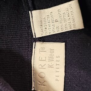 Blue red and white sweater